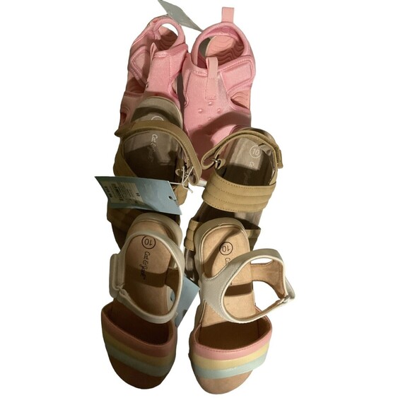 Cat & Jack Three Pairs Of Toddler Girl Sandals Size 10 NWT - Picture 11 of 11